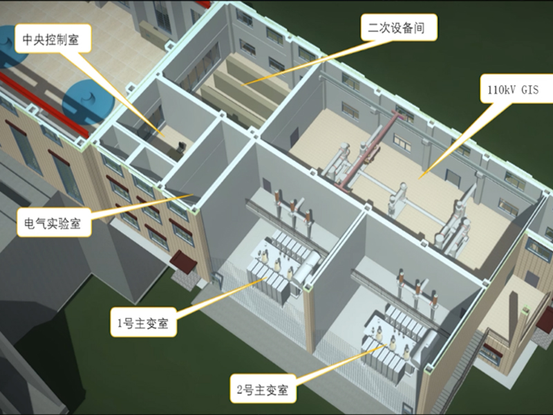 西藏湘河水利樞紐工程2-基于設(shè)備模型的基本參數(shù)，設(shè)備包含的各部分構(gòu)件，整體組裝后再進(jìn)行其他屬性的添加（如電壓等級(jí)、類型、單位等）。之后可以通過設(shè)備布置，測(cè)試參數(shù)化設(shè)置是否有效